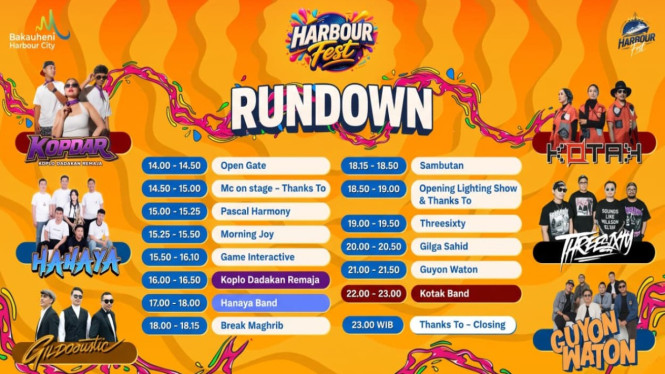 Harbour fest siap digelar di Bakauheni Harbour City hari ini.