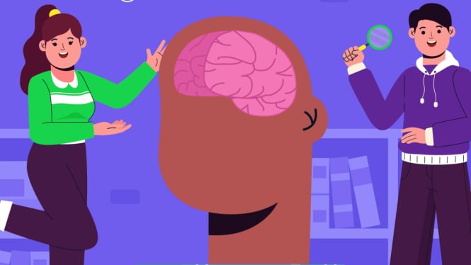 Ilustrasi Otak dan Mood di hari Senin