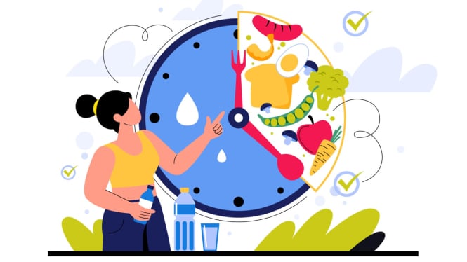 Ilustrasi Waktu Intermitten Fasting