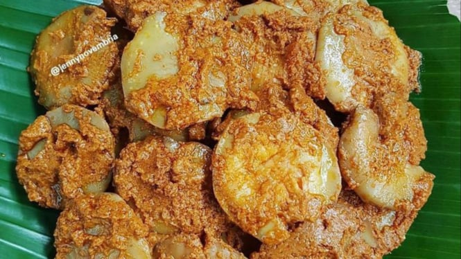 Ilustrasi rendang jengkol