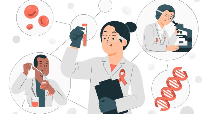 Ilustrasi DNA pengaruhi diet