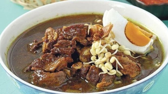 Ilustrasi rawon daging
