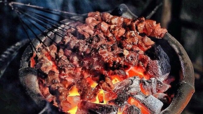 Ilustrasi sate kambing