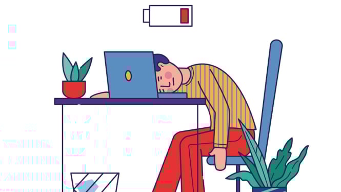 Ilustrasi Malas Kerja