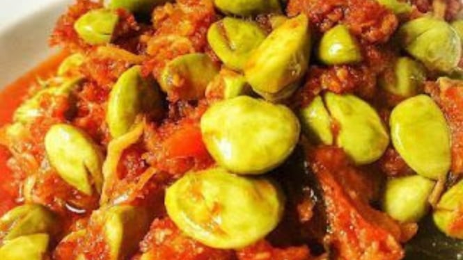 Ilustrasi sambal pete