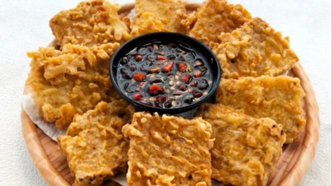 Ilustrasi tempe goreng