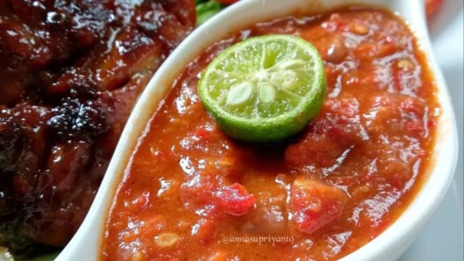 Ilustrasi resep sambal tomat