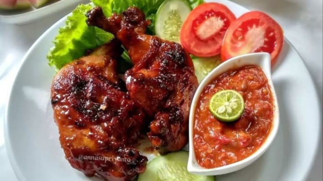 Ilustrasi ayam bakar taliwang