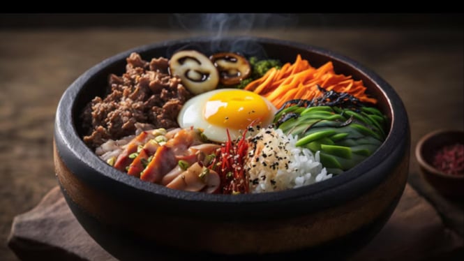 ilustrasi bibimbap