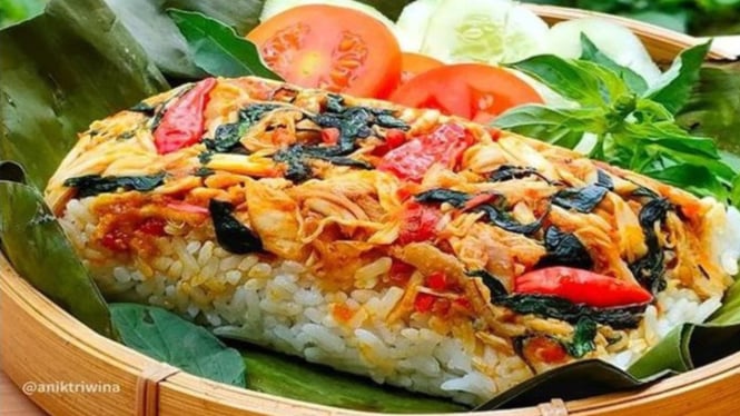 Ilustrasi nasi bakar