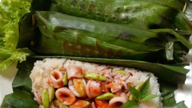 Ilustrasi nasi bakar