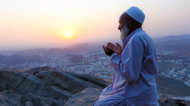 Ilustrasi wukuf di Arafah