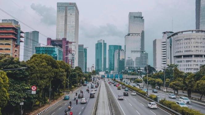 Ilustrasi kota Jakarta