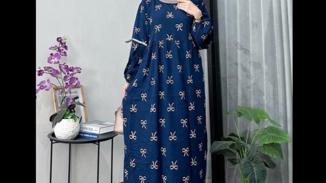Ilustrasi gamis adem A Line