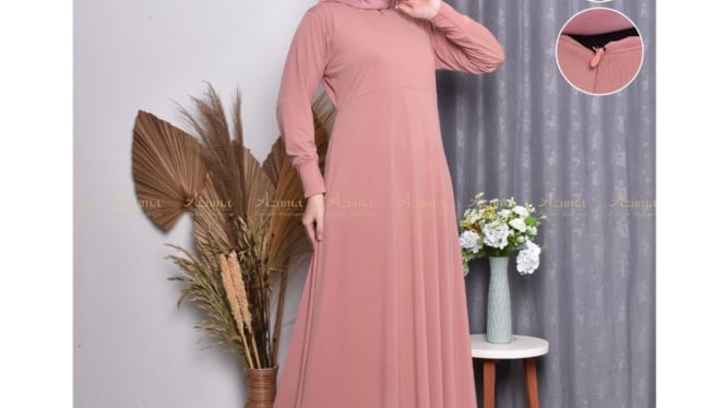 Ilustrasi gamis jersey