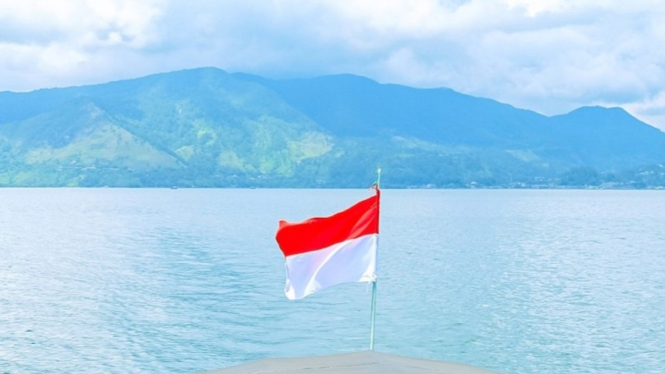 Ilustrasi bendera Merah Putih