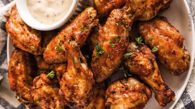 Ilustrasi Chicken Wings pake Air Fryer