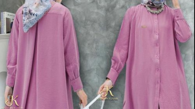 Ilustrasi tunik busui friendly