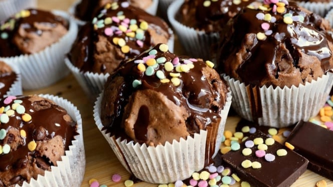 Ilustrasi kue coklat