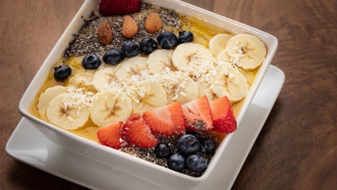 Ilustrasi smoothie bowl