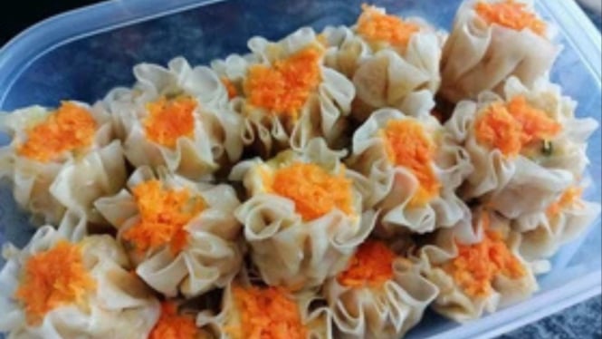 Ilustrasi menyimpan dimsum