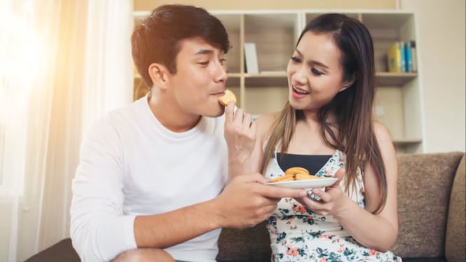 Ilustrasi makan 1 piring