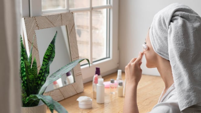 ilustrasi skincare routine