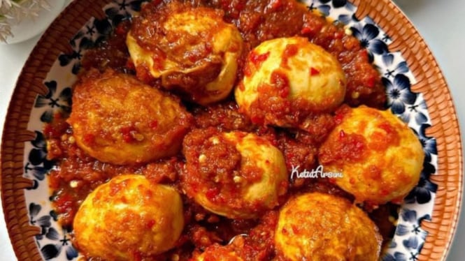 Ilustrasi telur balado