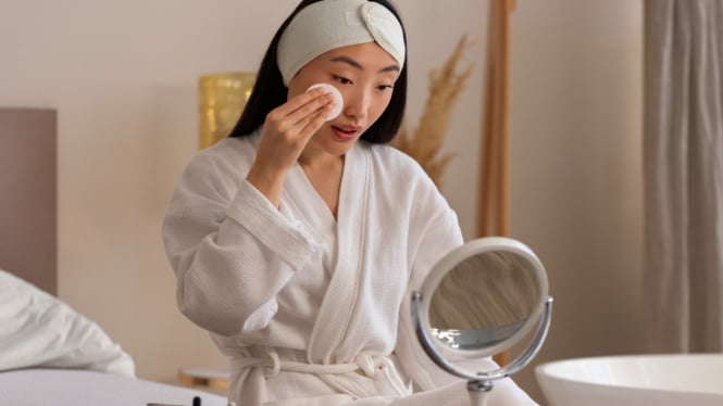 ilustrasi skincare routine
