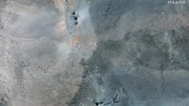 Citra Satelit Maxar di atas kompleks bawah tanah Fordow