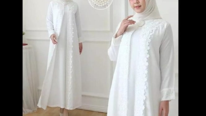 Ilustrasi gamis layer terbaru 2025