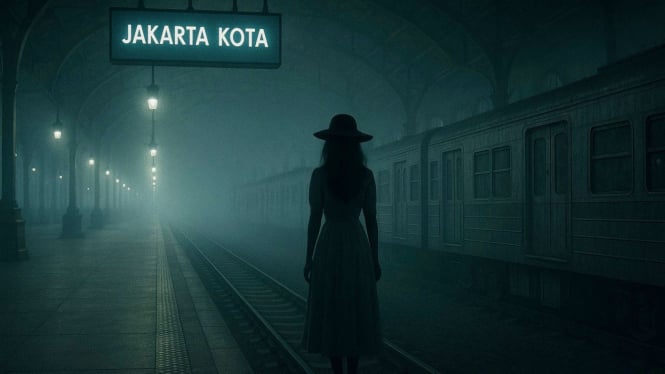 Ilustrasi wanita misterius