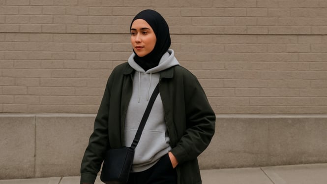Ilustrasi Hijab Street Style & Athleisure Look