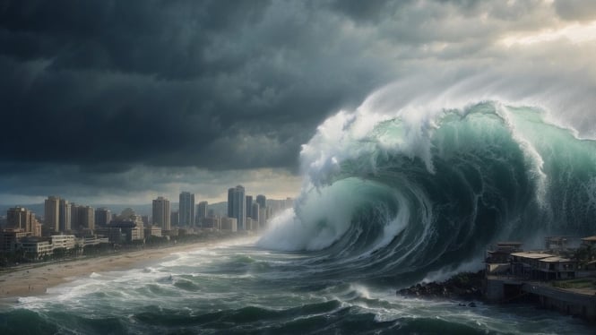 Ilustrasi tsunami