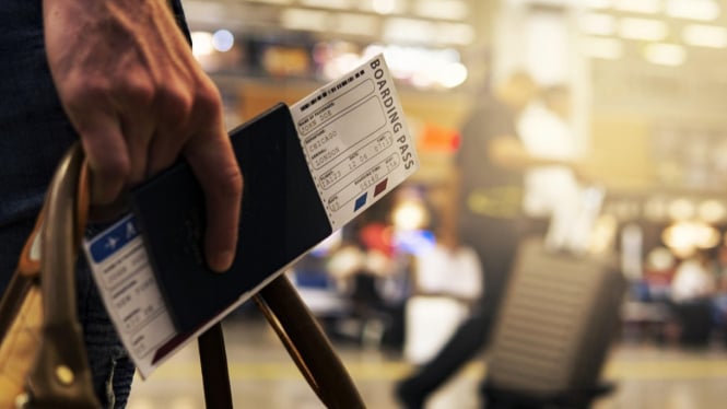 Ilustrasi boarding pass
