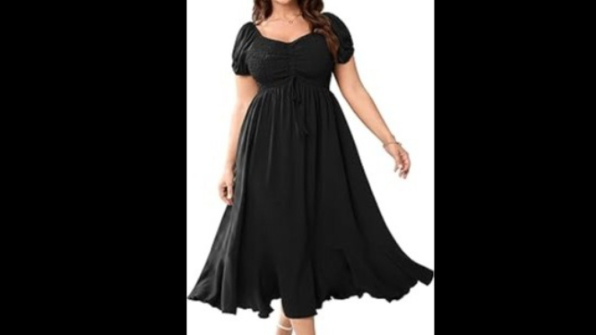 A-line dress untuk plus size