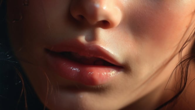 Ilustrasi bibir sehat