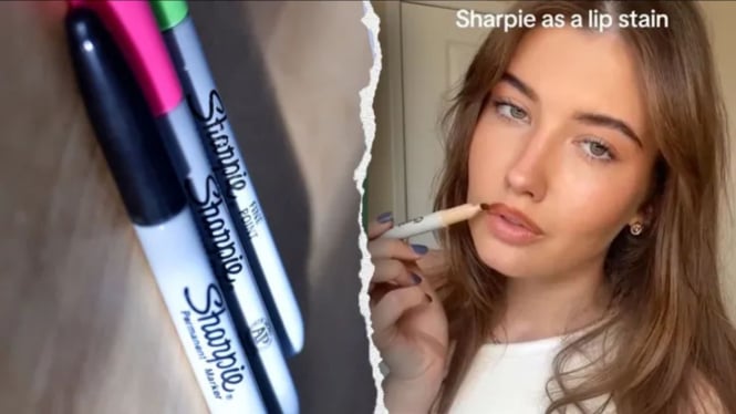 Viral Tren Sharpie Lip Liner