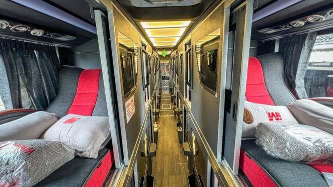 Ilustrasi bus sleeper