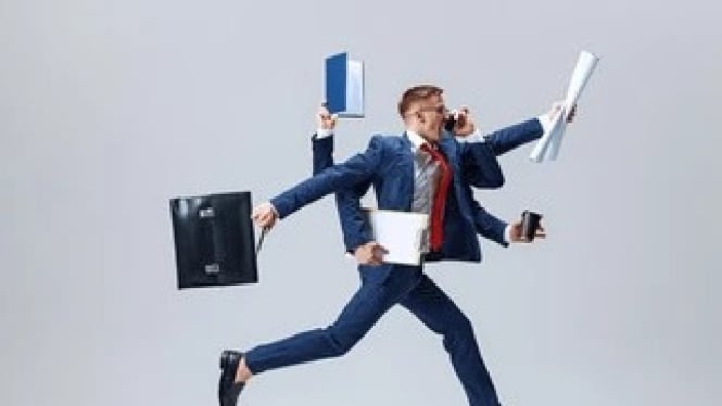 Ilustrasi multitasking