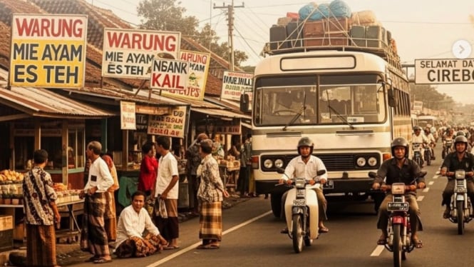 Jalur Pantura zaman dulu.