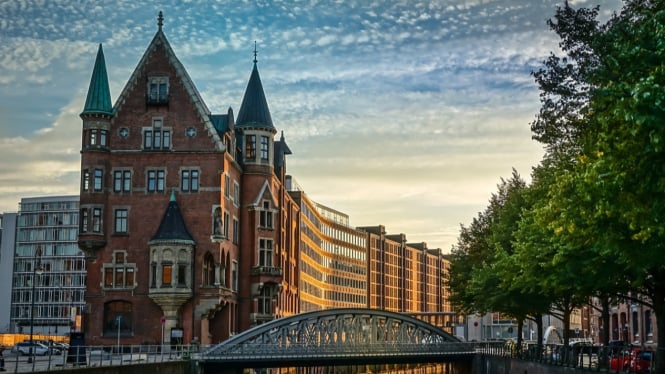 Pemandangan di Hamburg