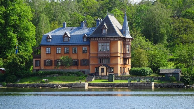 Ilustrasi rumah di Swedia
