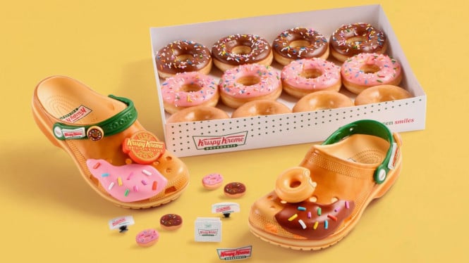 Krispy Kreme x Crocs Classic Clog.