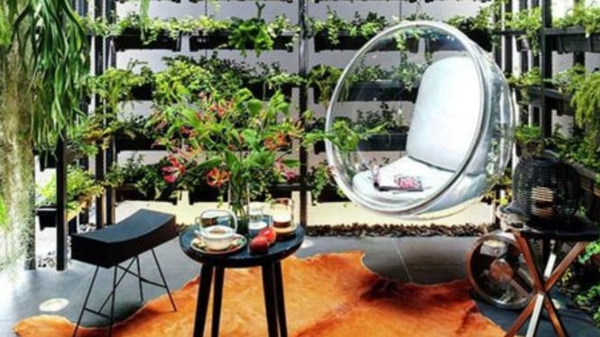 Ilustrasi Vertikal Garden Minim Budget