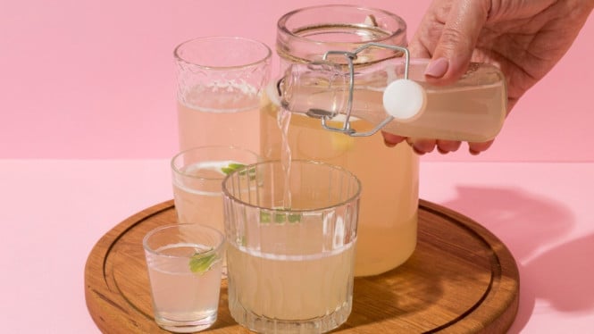 Ilustrasi minuman kolagen