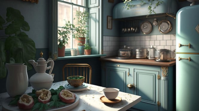 Ilustrasi dapur