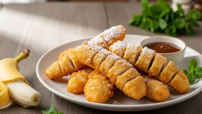 Ilustrasi pisang goreng