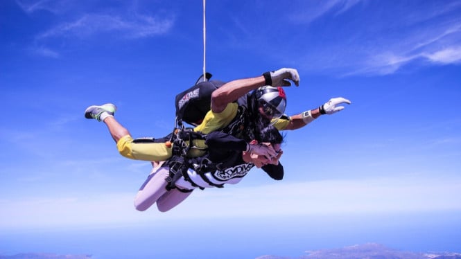 Ilustrasi skydiving