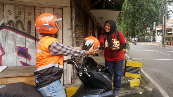 Ilustrasi ojek online